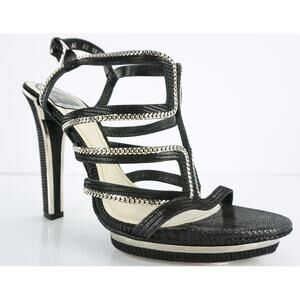 Christian Dior Tejus Chain Ankle Strappy Caged Heels Sandals size 39.5 New $1400